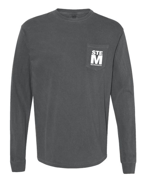 NEW MC2505 Dyed Heavyweight Long Sleeve Pocket T-shirt