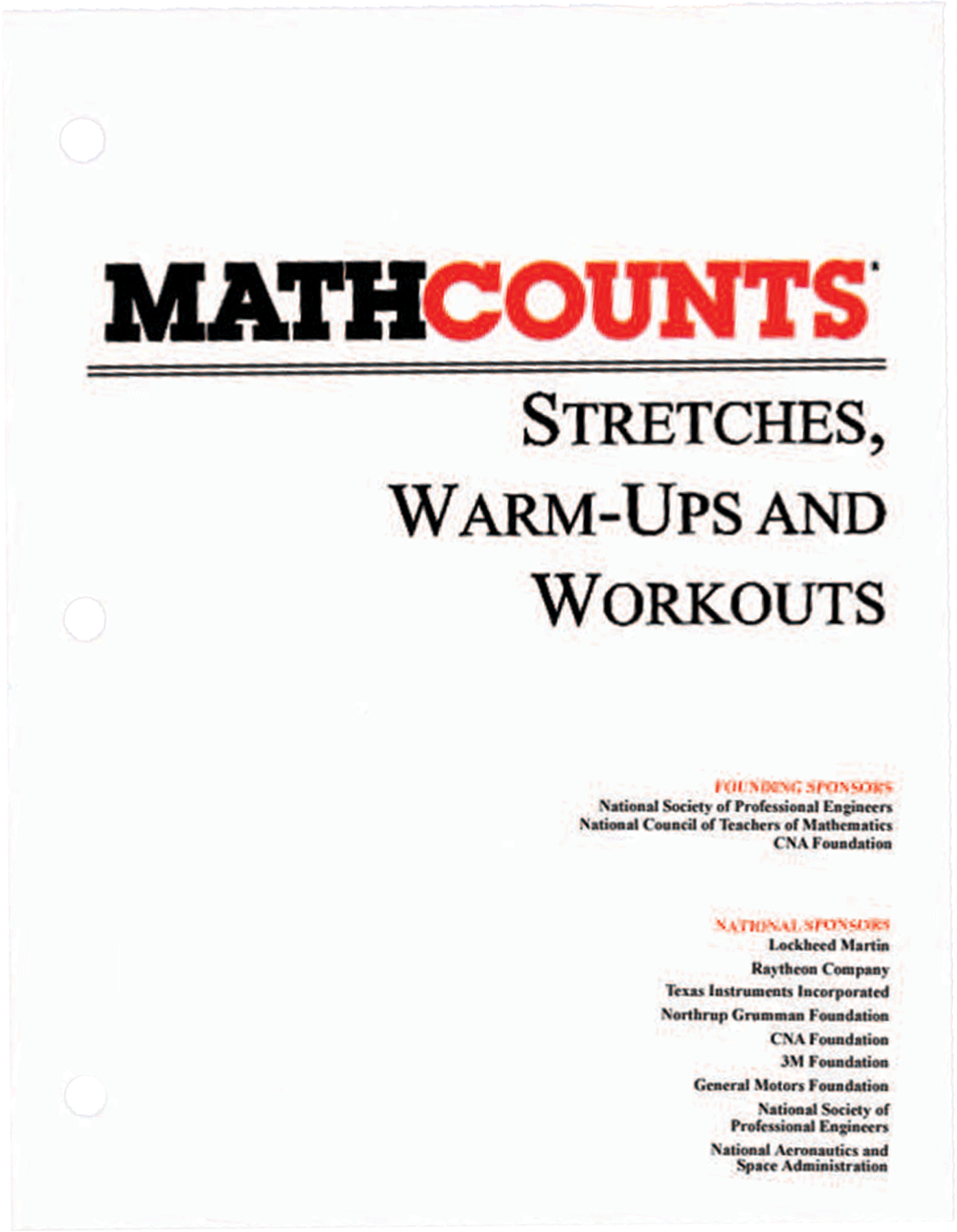 MCWWXX Stretches, Warm-ups and Workouts WHILE SUPPLIES LAST