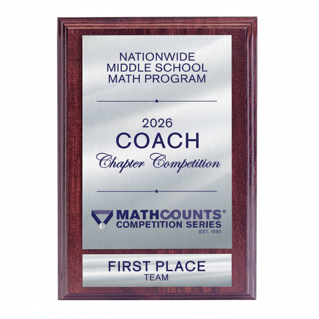 CPT Team Coach Plaque