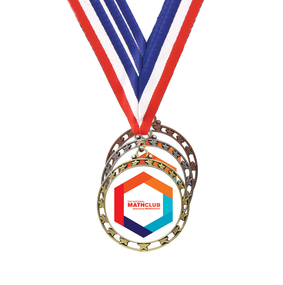 MC1485C MathClub 2 1/2" Medal