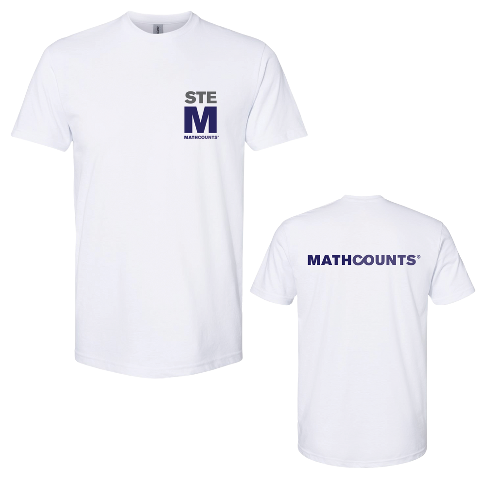 MC2411 White STEM T-shirt, 2-sided