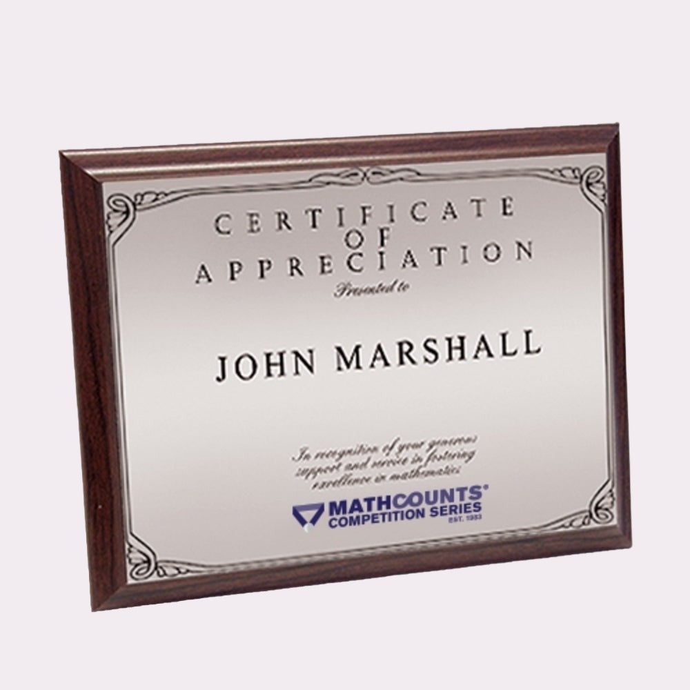 CP50B Large Appreciation Plaque