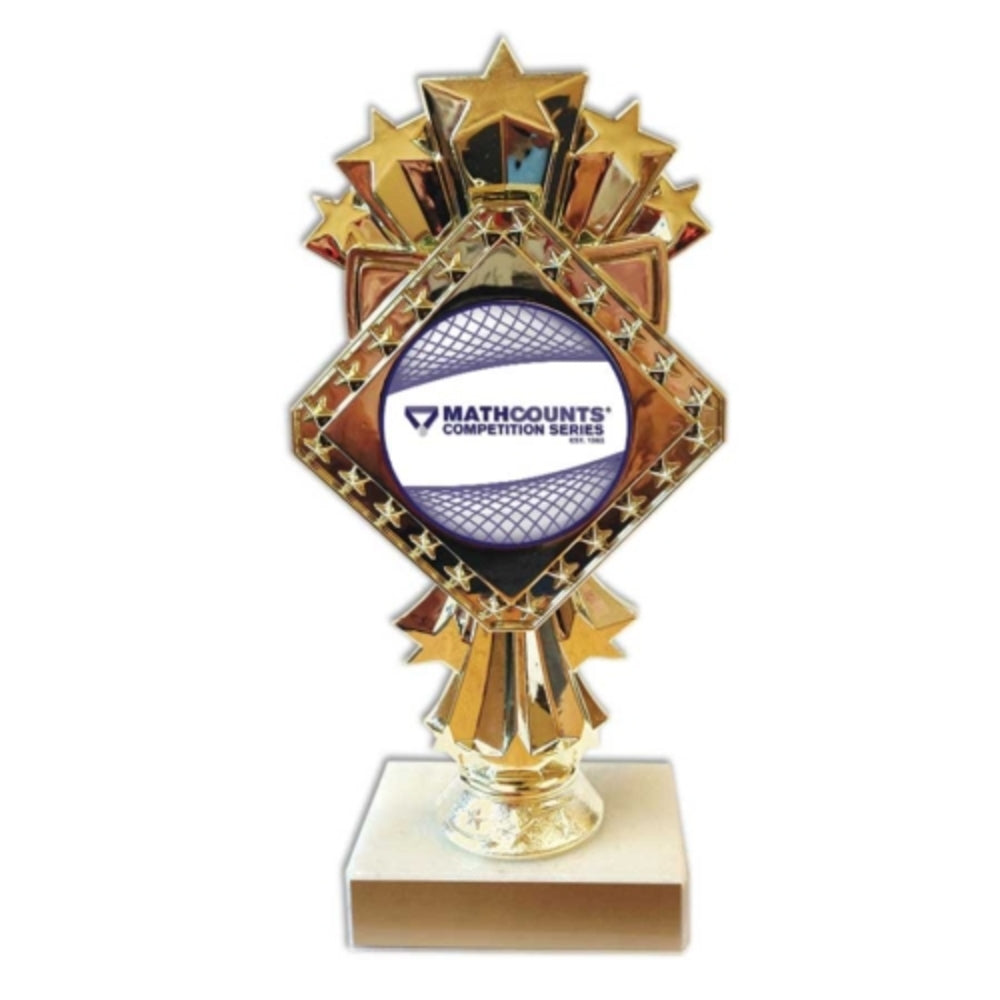 MC1518 8" Diamond Gold Star Trophy