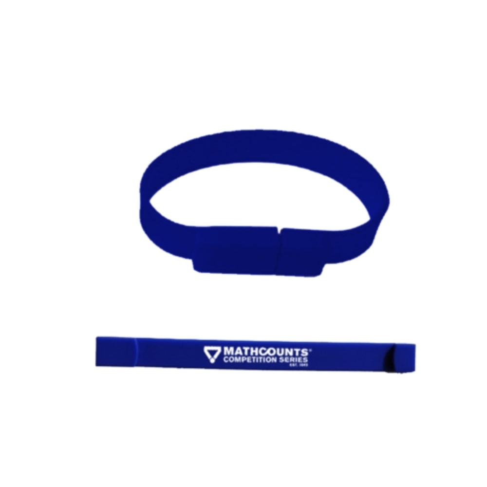 MC2003 1GB Blue Silicone Bracelet USB