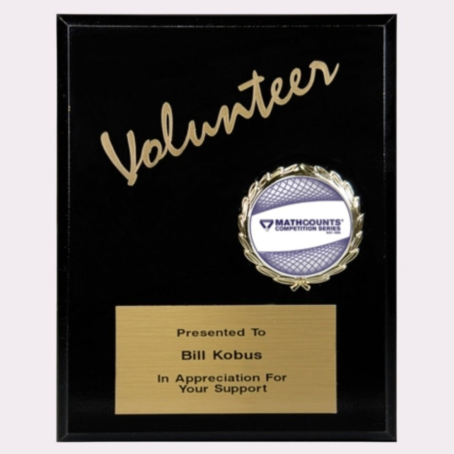 MCP51V Volunteer Plaque