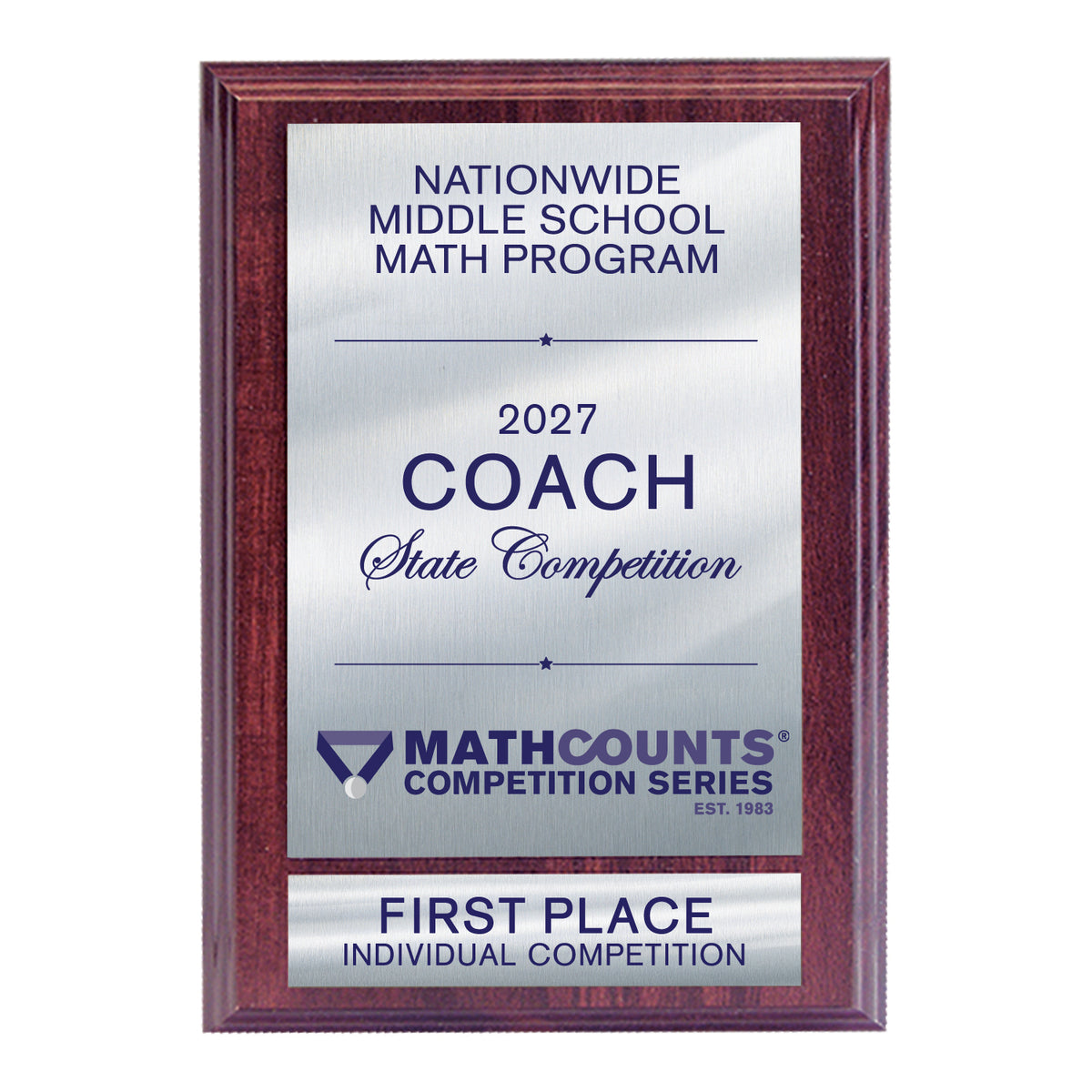 SPI State Individual Coach Plaque